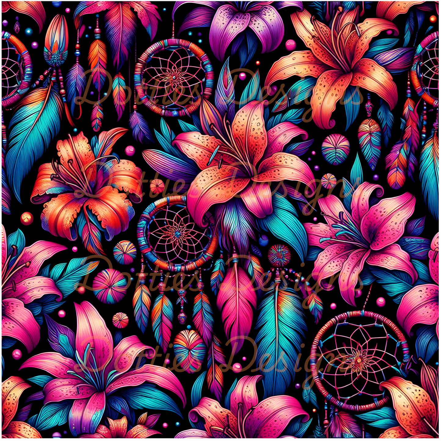 #6 Dream Catcher - 10"x 10" Printed Vinyl