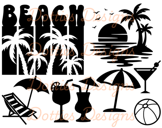 Beach Scene Peekaboo (Intermediate)