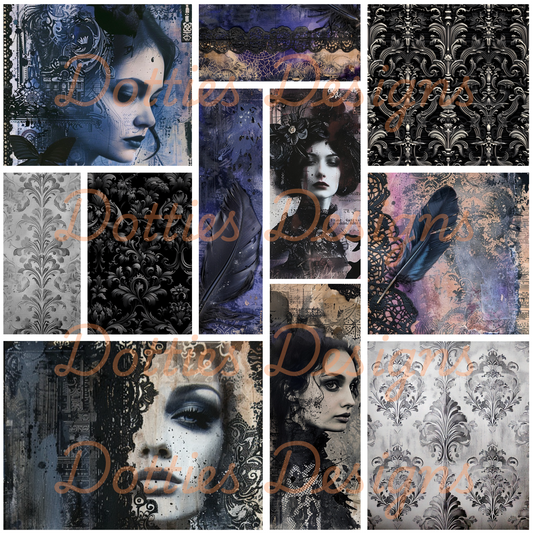Victorian Purple Lady/Element Sheet