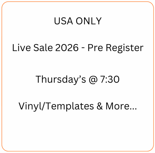 USA ONLY - Live Sale Pre Register - Thursday's @7:30