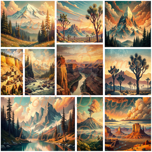 Mountain Sunset/Element Sheet