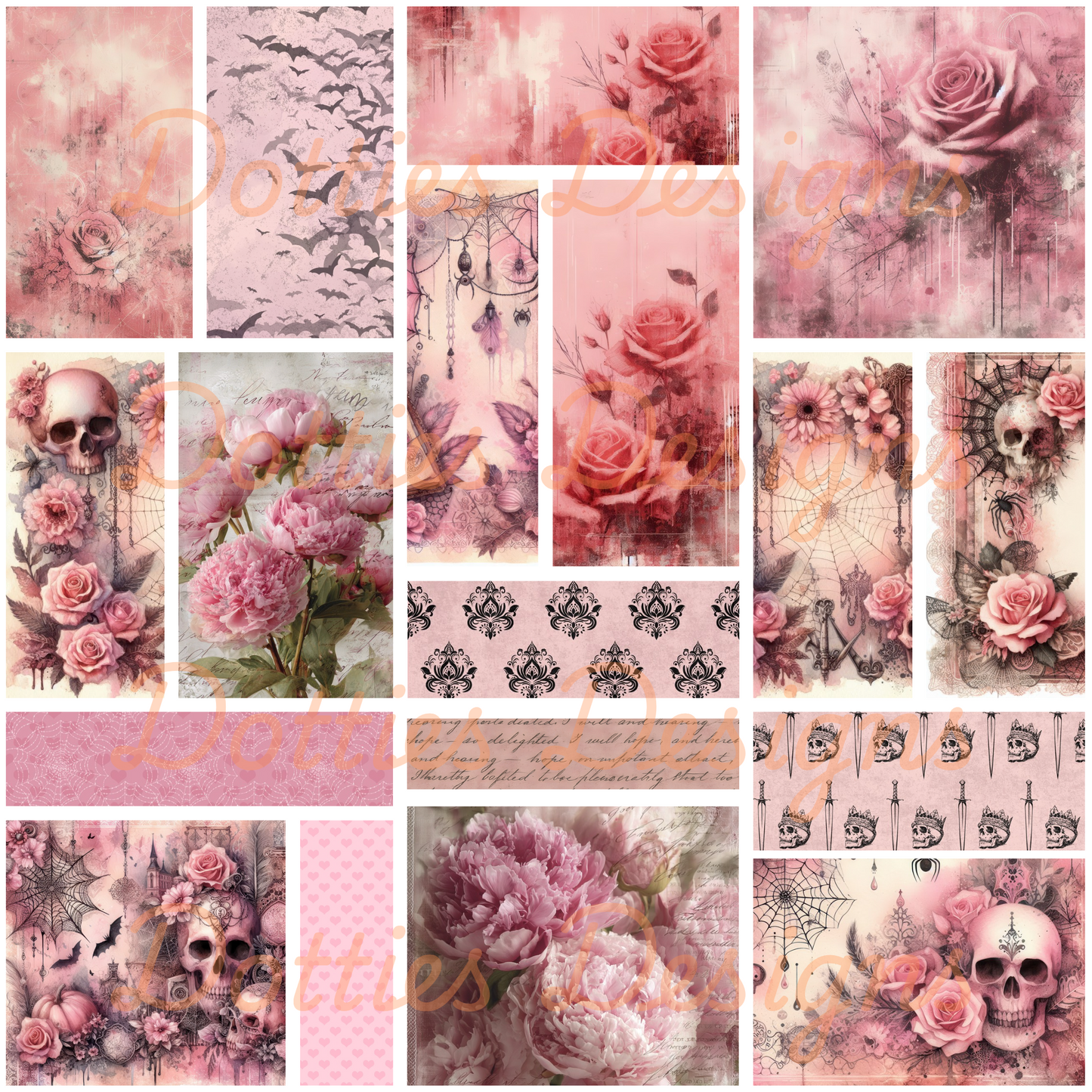Pink Gothic Romance/Element Sheet