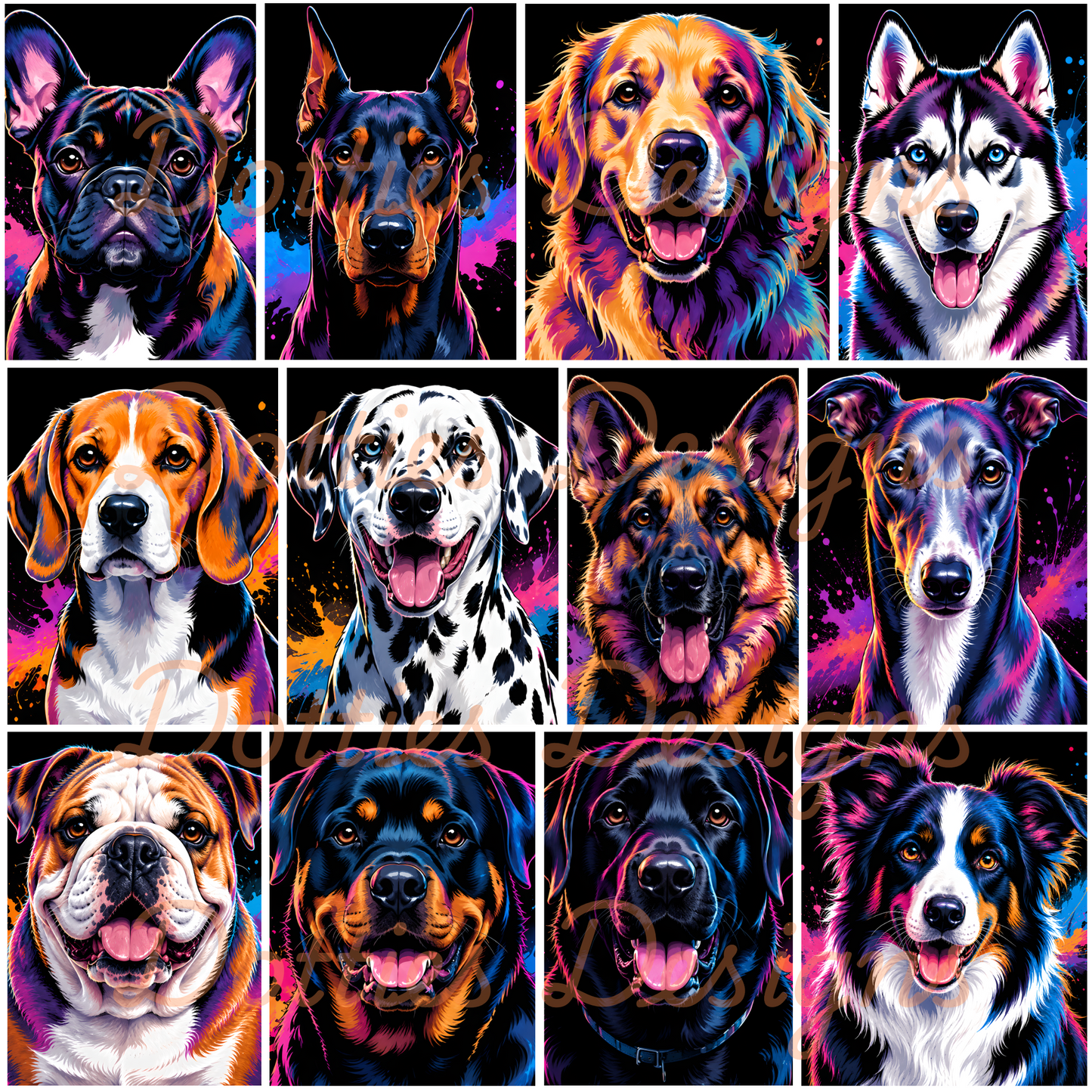 Ultimate Colourful Dog Collection/Element Sheet