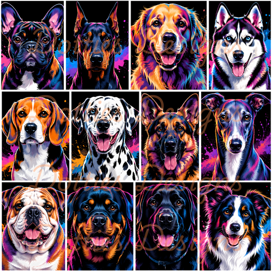 Ultimate Colourful Dog Collection/Element Sheet