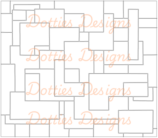 KGD Boujie Patchwork Pre Cut Template