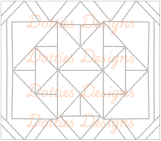 KGD Barnyard Quilted Pre Cut Template