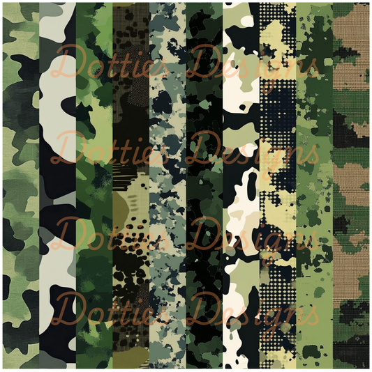 Camo Washi/Stripe Vinyl