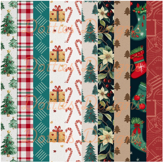Christmas 1 Washi/Stripe Vinyl
