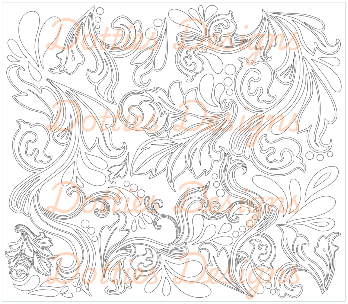 KGD Tooled Leather Pre Cut Template