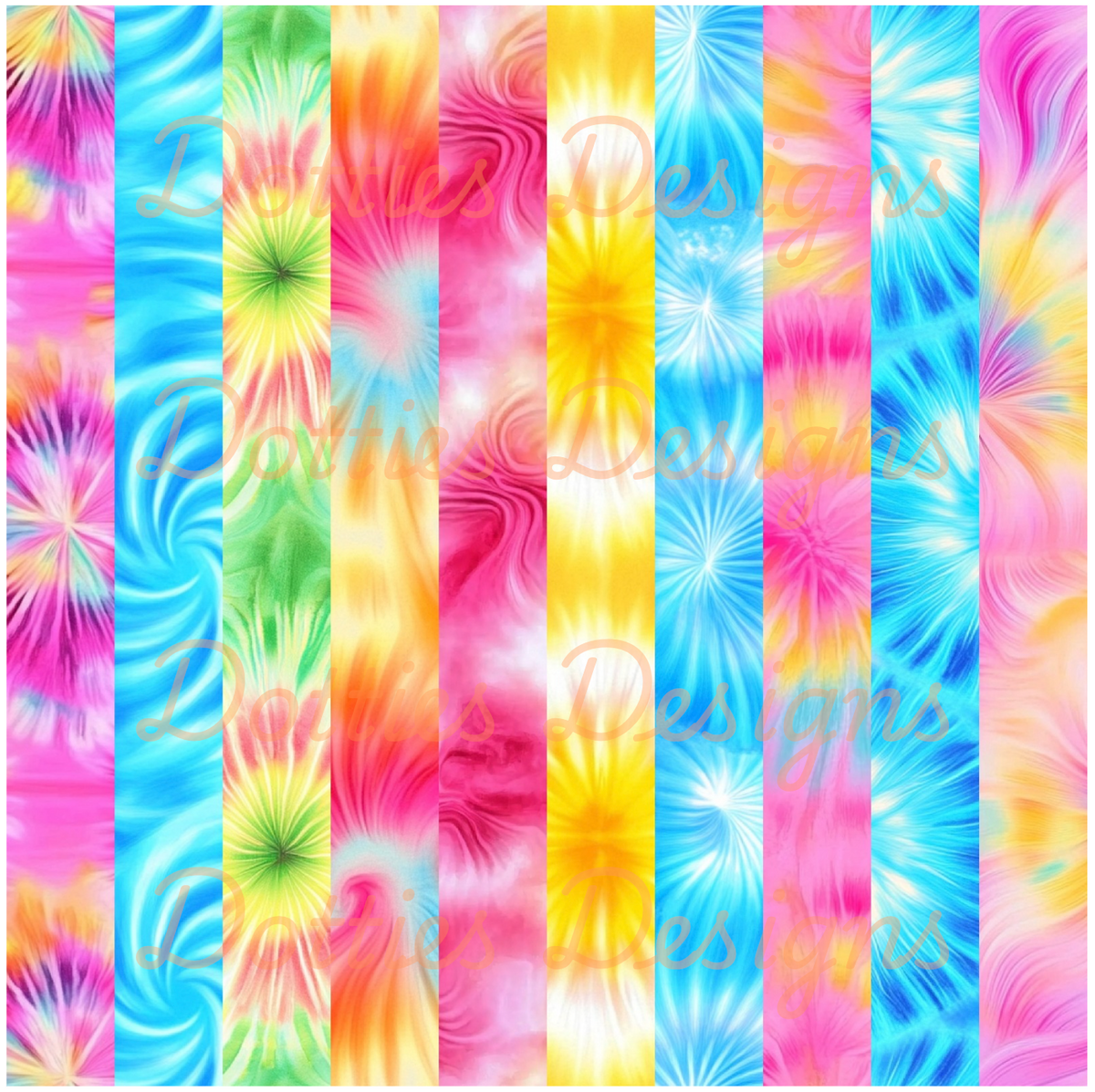 Tie Dye Washi/Stripe Vinyl