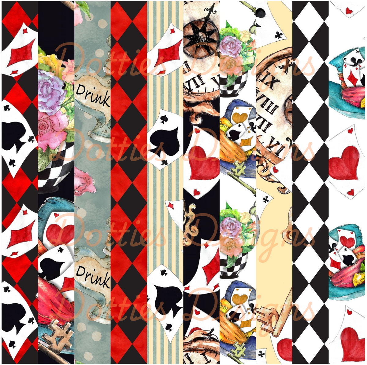 Wonder-Land Washi/Stripe Vinyl