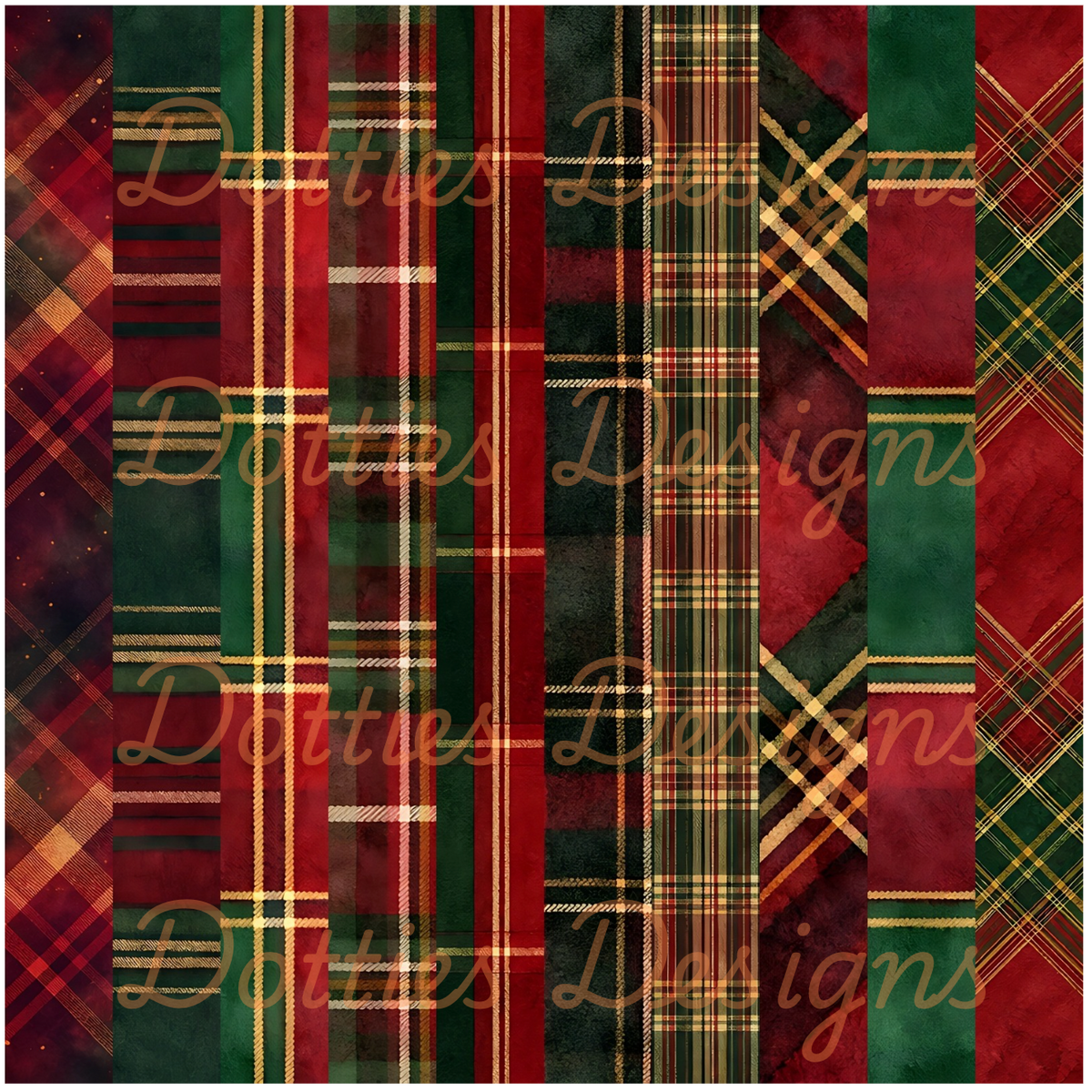 Traditional Tartan/Stripe Vinyl