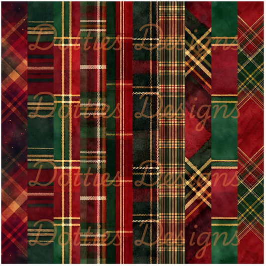 Traditional Tartan/Stripe Vinyl