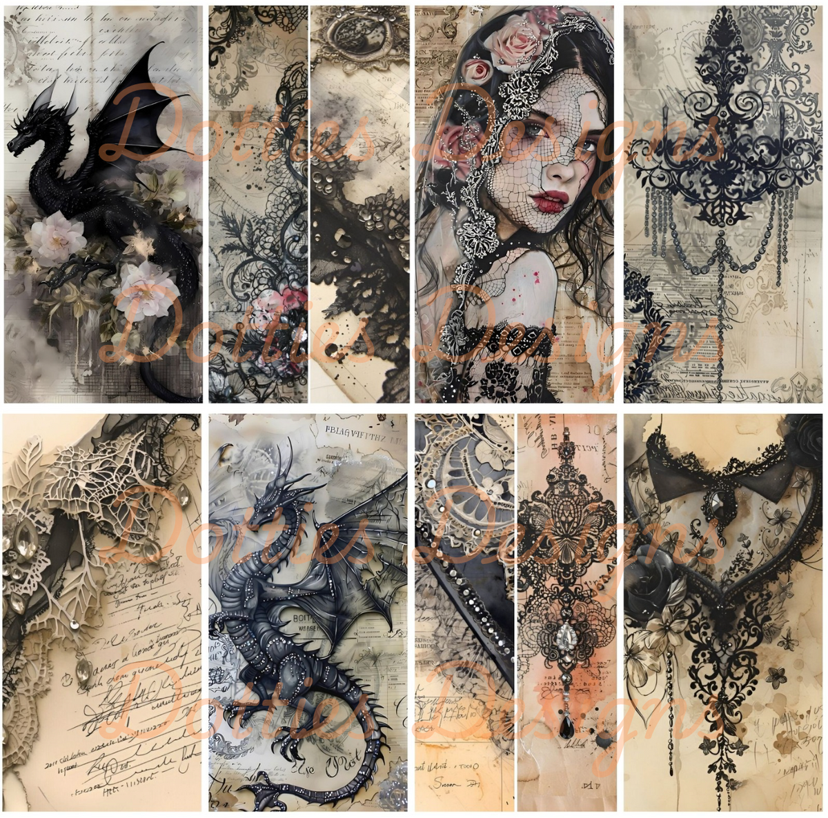Dark Dragon - Mixed Media Vinyl