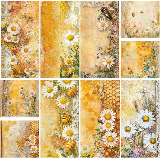 Honey Comb - Mixed Media Vinyl