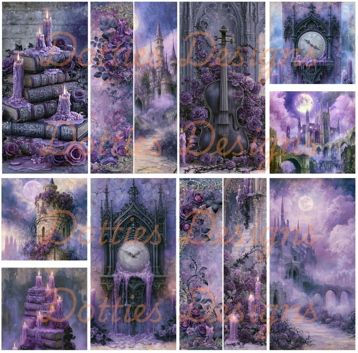 Purple Enchanted Forest - Mixed Media Vinyl
